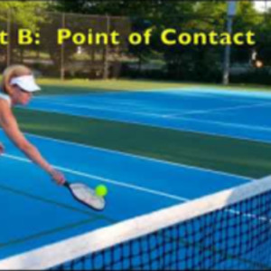 Pickleball Backhand Underspin Volley Dink Practice (right and left views...