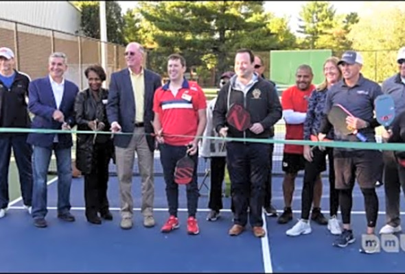 Pickleball Ribbon-Cutting Ceremony at Bauer Drive Local Park