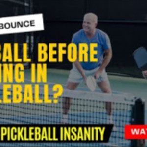 can you bounce the ball before serving in pickleball? - #PickleBall-shor...