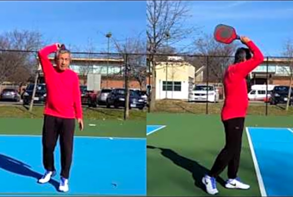 Pickleball Bowling Topspin Serve, Toui
