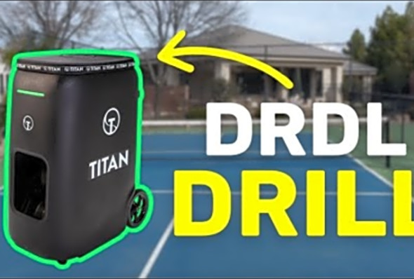 Fun pickleball drill to do with your TITAN ball machine