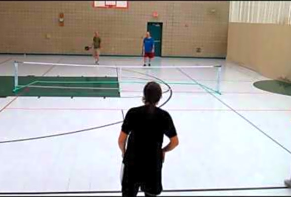 Pickleball 1.24.12 Joe/Dom v Richard/Rebekah
