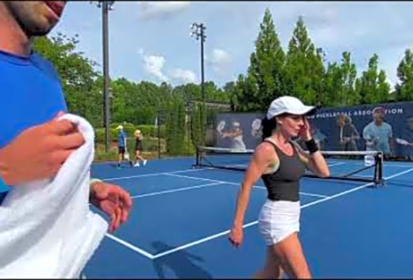 5.0 19 Pickleball Final Tiebreaker Jennifer Tavernier/Kyle Koszuta vs Tanner Wilhoit/Rachel Dinning