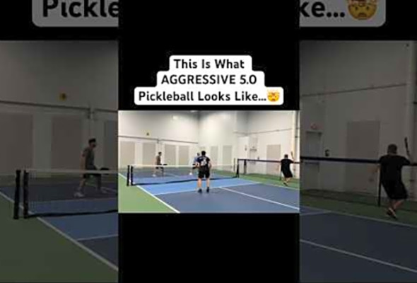 This Is What AGGRESSIVE 5.0 Pickleball Looks Like! #pickleball #fyp #viral #shorts #reels