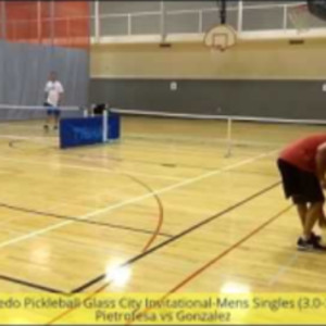 Toledo Pickleball Glass City Invitational-Mens Singles-Pietrofesa vs Gon...