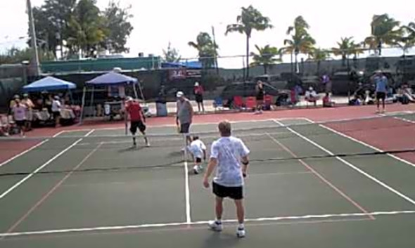 2015 Key West Pickleball Tournament Men&#039;s Doubles Final Game 2