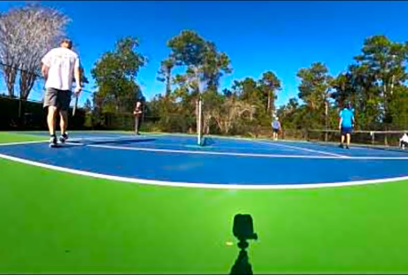 3.5 - 4.0 Rec Game Highlights, January Pickleball in Florida, GoPro Max