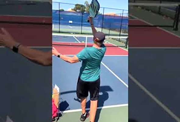 Pickleball Serve tip part 2 by Helle Sparre from Dynamite Doubles