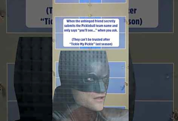 What is the most unhinged Pickleball team name? #pickleball #unhinged #batman #volosports #meme