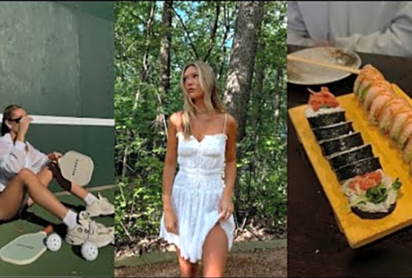 MN VLOG workouts, pickleball, sush