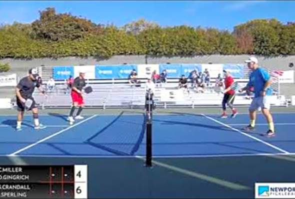 2020 Pickleball atNewport Beach Sr Pro Men Gold - Game 1