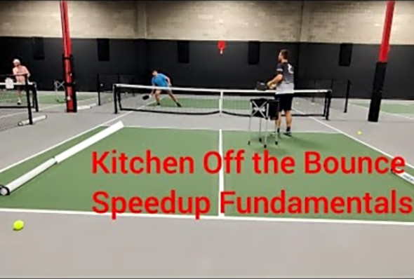 Pickleball 3.5 Off the Bounce Kitchen Speedups with a Professional 6.0