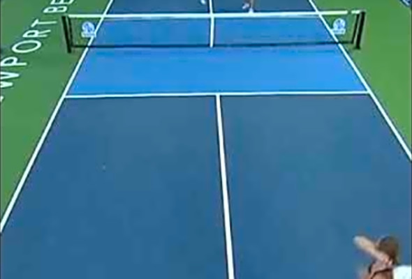 Holy moly! I&#039;m exhausted just watching it. Pickleball at its best!