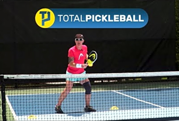 Pickleball Pros Sarah Ansboury &amp; Regina Franco Practice their Transition Ball (or 3rd/5th Shot)