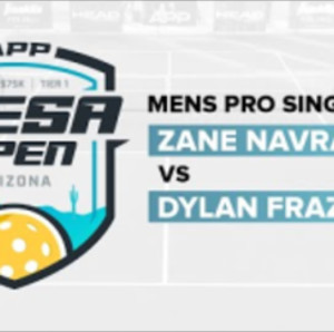 APP Mesa Open - Mens Pro Singles - Zane Navratil vs Dylan Frazier