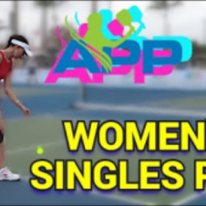 Pickleball Pro Women&#039;s Singles at APP Plantation Open