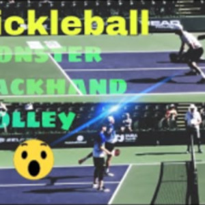 Pickleball: Awesome Backhand Volley