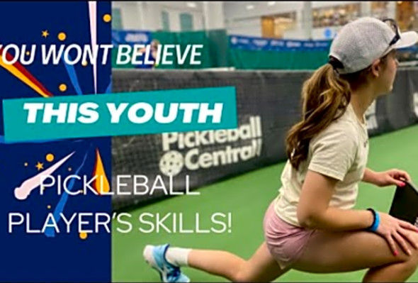 13 Year Old Emma Nelson, 5.0 pickleball player with incredible determination and skill! #ppa