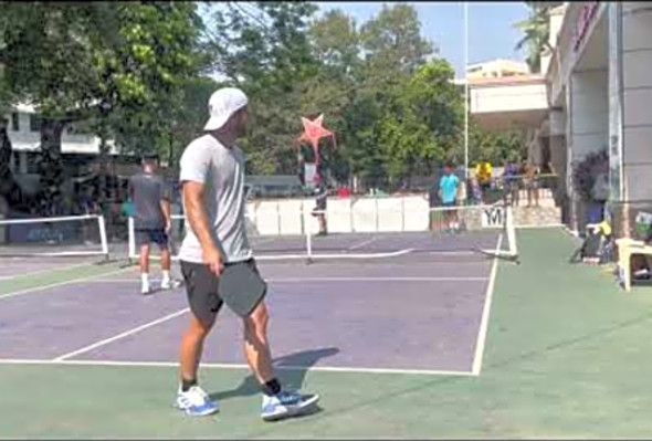 Leander Lazaro/Brendan Lee vs Daniel Moore/Jai Grewal - Pickleball Doubles Game 2