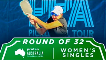 Nicole Schoemnan vs Seina Shima at the Proton Australia Pickleball Open