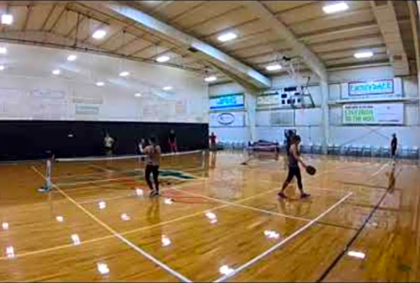 2018 April fools fest pickleball tournament WDS 3.5 BONZE MEDAL MATCH