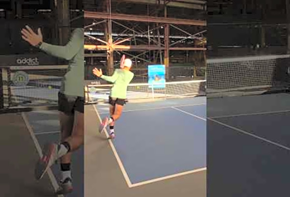 Day 5 of Drilling. Day 352 of Pickleball. Creating a real-game feel for returns with the dink board.