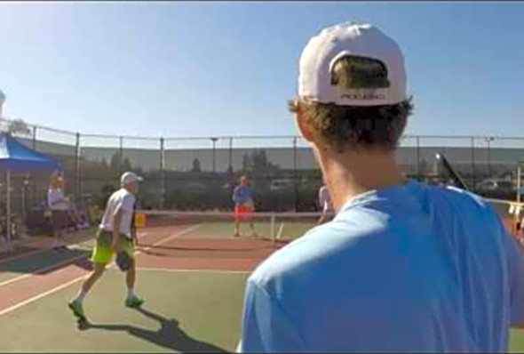 Tustin Winter Pickleball Classic 2017 MD Open Semi-Final Game 1