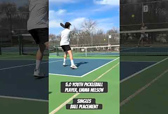 13 yr old from Omaha practices before next PPA Tournament! #ppa #pickleball #pickleballhighlights