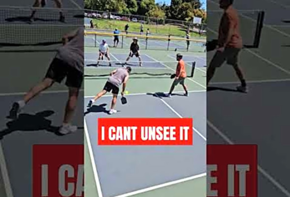 When the #pickleball rally is actually just the DUMBEST square dance.