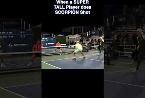 Pickleball Scorpion Shot by Tall Player #henrypickleball #pickleball