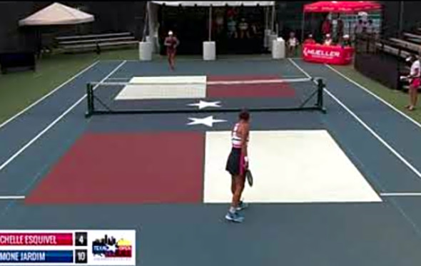 Michelle Esquivel VS Simone Jardim Women&#039;s Open Single Gold 2019 Texas Open Pickleball Championship