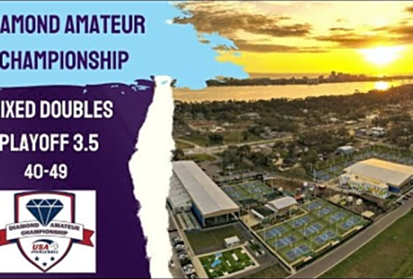 Mixed Doubles Playoffs 3.5, 40-49 Diamond Amateur Championship USA PICKLEBALL - Dec 8 2023