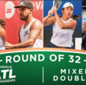 Schneemann/McGuffin v Wang/Tellez at the Veolia Atlanta Pickleball Champ...