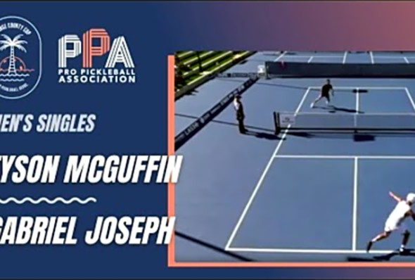Tyson McGuffin Vs Gabriel Joseph Bronze Medal Match - PPA Orange County Cup Men&#039;s Singles Pro