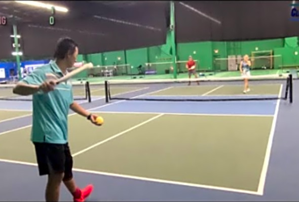 Hendry Winarto(pro)/Robert Borling(4.0) VS Camy Keck(4.5)/Clint Aford(4.5)