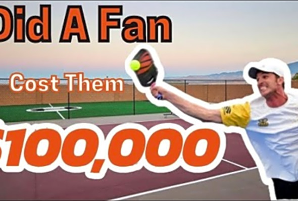 Did this fan cost this pickleball team $100,000? a breakdown