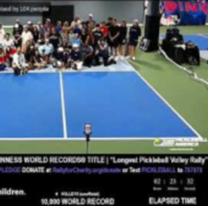 Pickleball World Record - Save the Children USA Live Stream