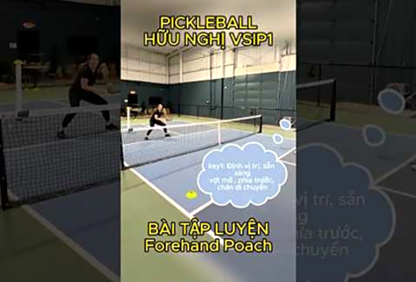 Bi tp luyn pickleball Forhand Poach#pickleballskills #xuhuong #hocpickleball