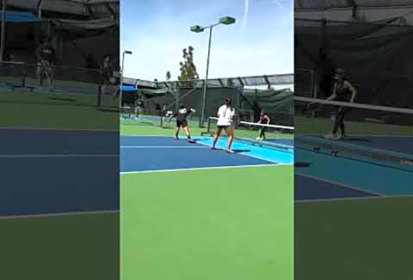 Pickleball tournament in Woodland Hills, my friends won this match!