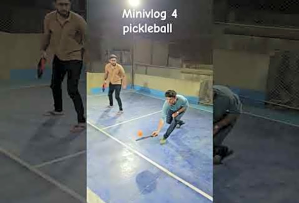 #minivlog 4 #shorts of #Pickleball #games on the roof. - Wasiq Khan