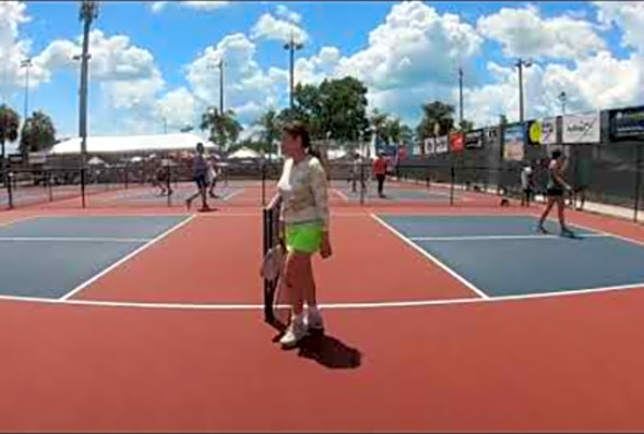 2019 Mintos US Open Pickleball championships MXDS 4.5 Leone/Tocco vs. Pham/Faltinowski