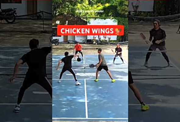 THE CHICKEN WINGS POINT #pickleball #shorts #viral