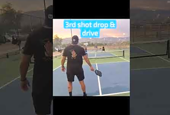 3rd shot drop &amp; drive #pickleball