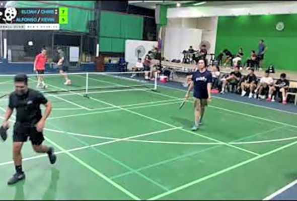 Elijah/Chris vs. Alfonso/Kevin Men&#039;s Doubles Pickleball game at SPS Pickleball Club