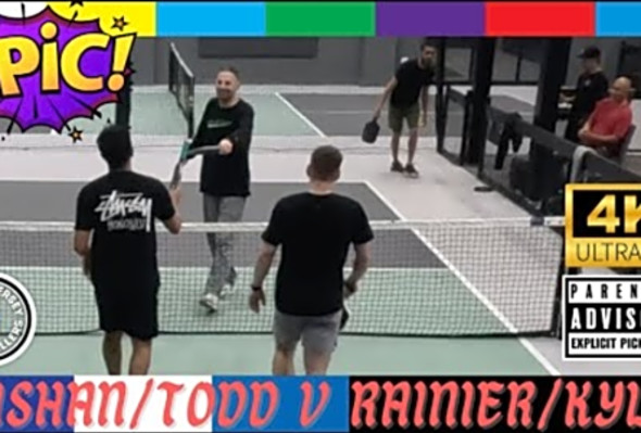 This Game is Crazy! Kishan/Todd V Rainier/Kyle 4K Pickleball atBCPC