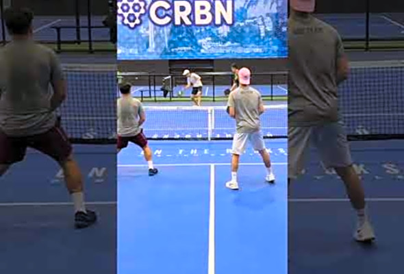 Is this a good cover/poach? #pickleball #pickleballtips #pickleballmatch #ppatour #shorts