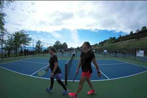 3.5 Women&#039;s Pickleball LDS hospital tourney Heather/Megan vs Kate/Diana