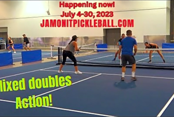 Jam On It Pickleball, 4.0 Mixed Doubles action! 2 games