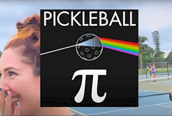 PICKLEBALL Pi The Dark Side of Pickleball illuminated Happy Pi Day!