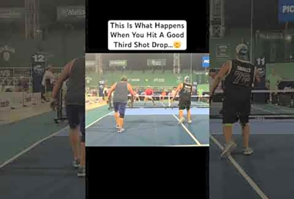 This Is What Happens When You Hit A Good Third Shot Drop! #pickleball #fyp #viral #shorts #reels